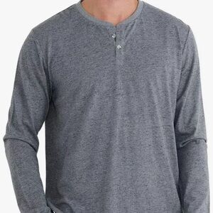 NWT Free Fly Heathered Gray Bamboo Heritage Henley Long Sleeve Top Men’s XXL